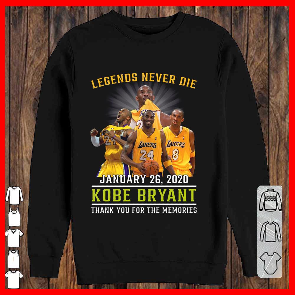 Kobe Bryant Legend never die Shirt, Kobe Bryant Lakers Shirt, Kobe Bryan Women-T-shirt