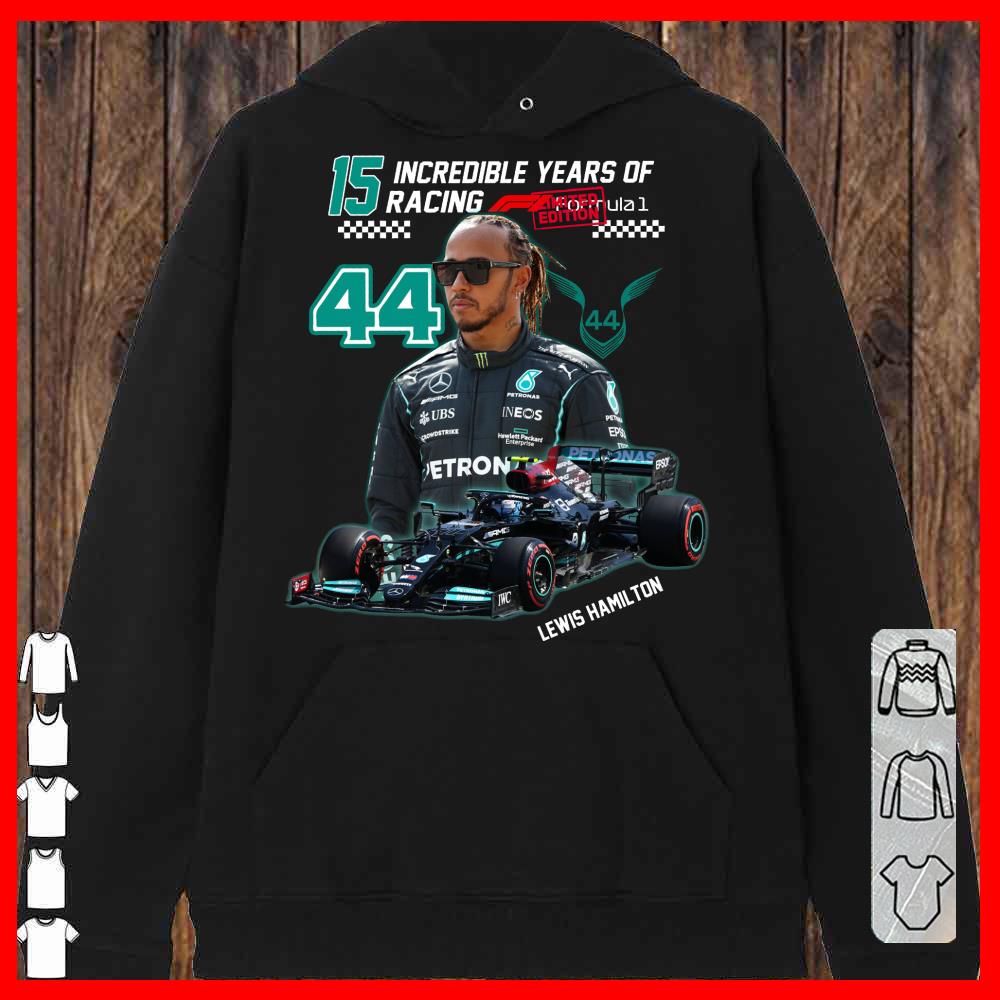 Lewis Hamilton 15 Incredible Years of Racing Shirt, Lewis Hamilton Shirt