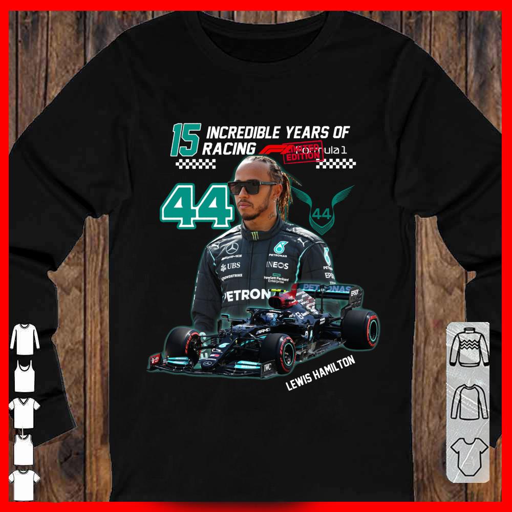 Lewis Hamilton 15 Incredible Years of Racing Shirt, Lewis Hamilton Shirt