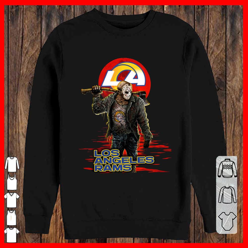 Los Angeles Rams Mashup Jason Voorhees Horror Movies Sweatshirt