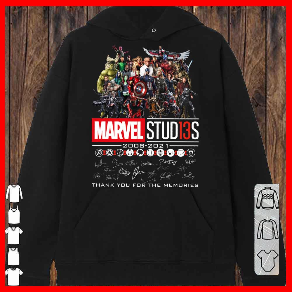 Marvel Studio 13S 200802021 Signature Shirt, Marvel Studio Thank You For The Memories Shirt