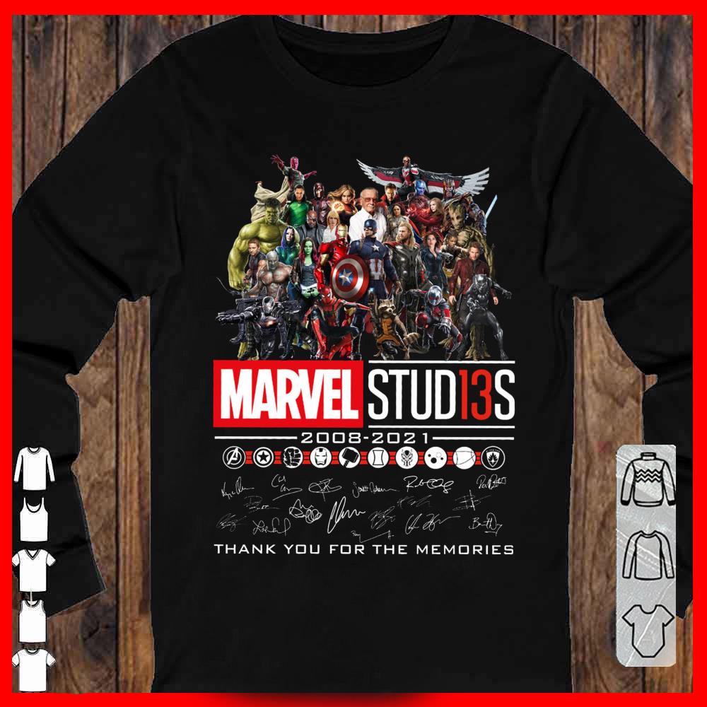 Marvel Studio 13S 200802021 Signature Shirt, Marvel Studio Thank You For The Memories Shirt