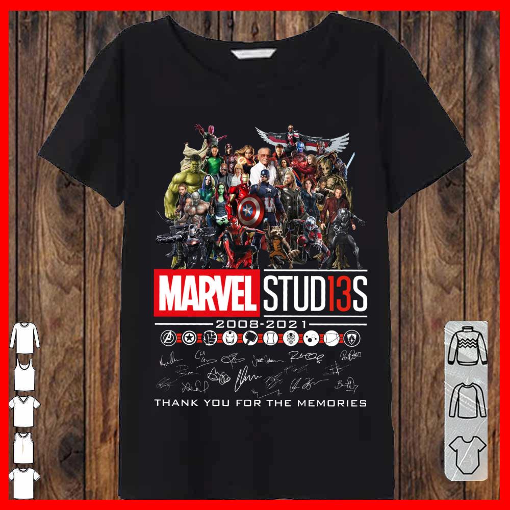 Marvel Studio 13S 200802021 Signature Shirt, Marvel Studio Thank You For The Memories Shirt