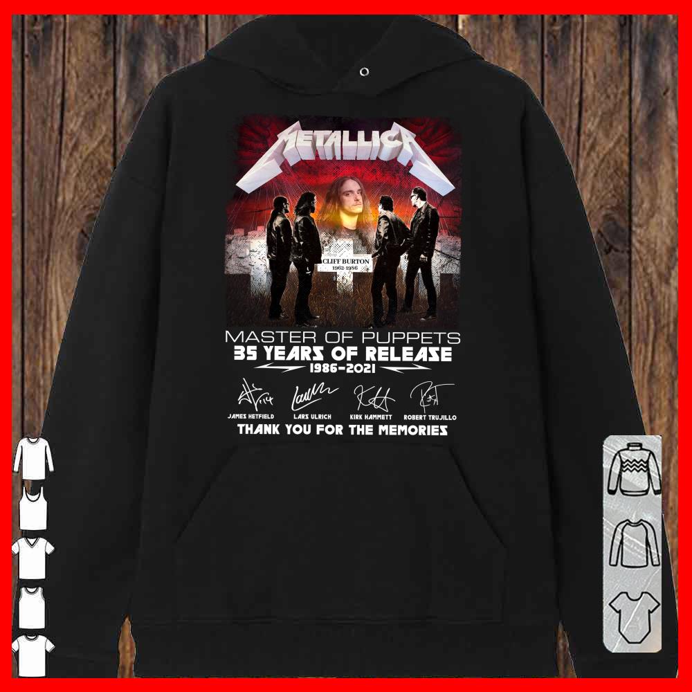 Metallica Cliff Burton 35 years Shirt, Cliff Burton Signature Metallica Shirt