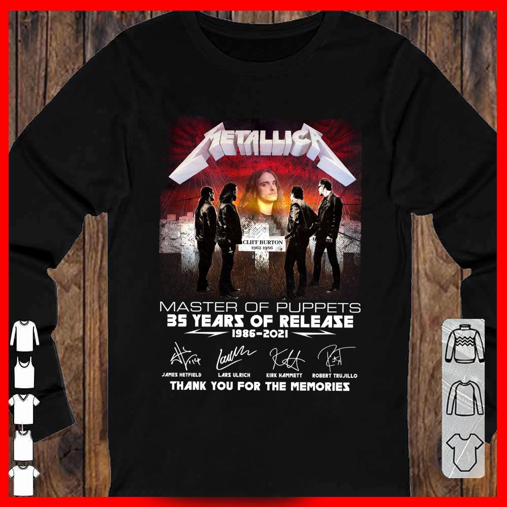 Metallica Cliff Burton 35 years Shirt, Cliff Burton Signature Metallica Shirt