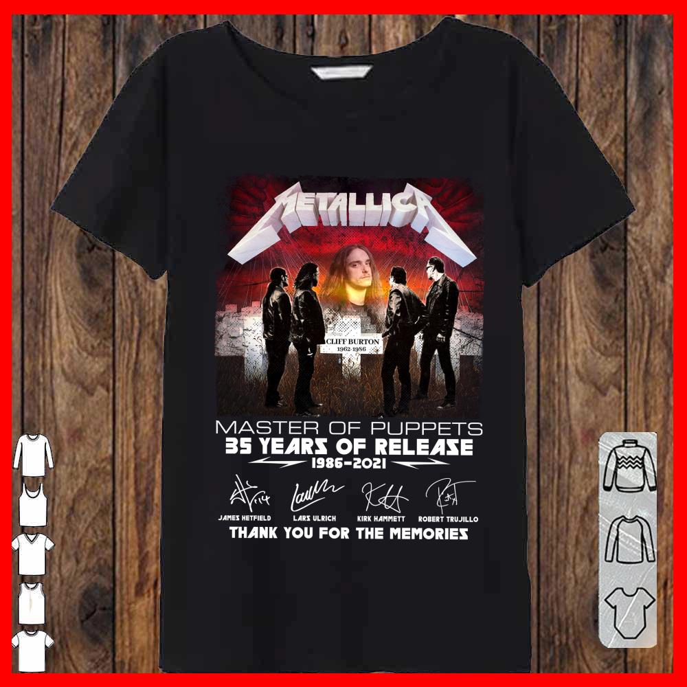 Metallica Cliff Burton 35 years Shirt, Cliff Burton Signature Metallica Shirt