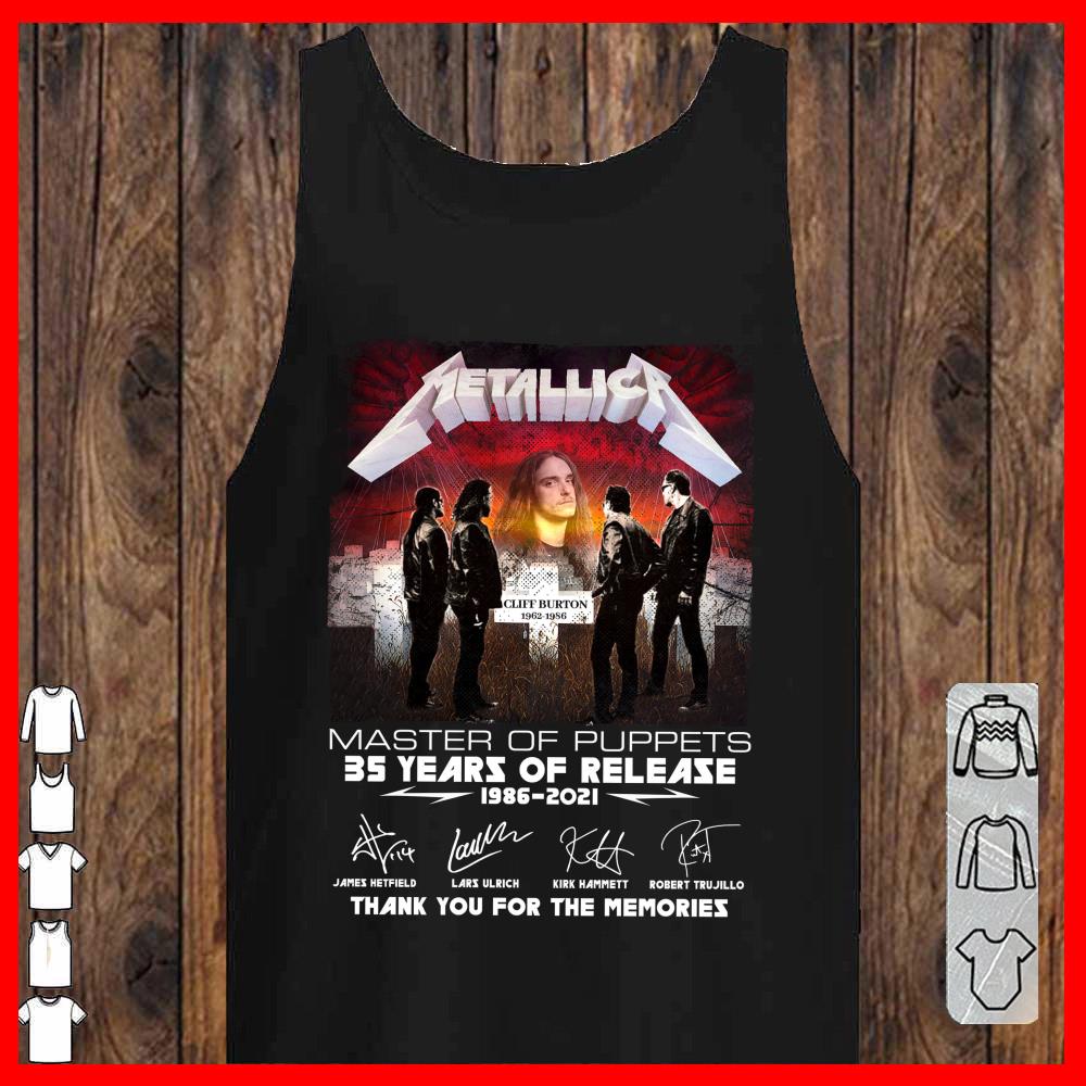 Metallica Cliff Burton 35 years Shirt, Cliff Burton Signature Metallica Shirt