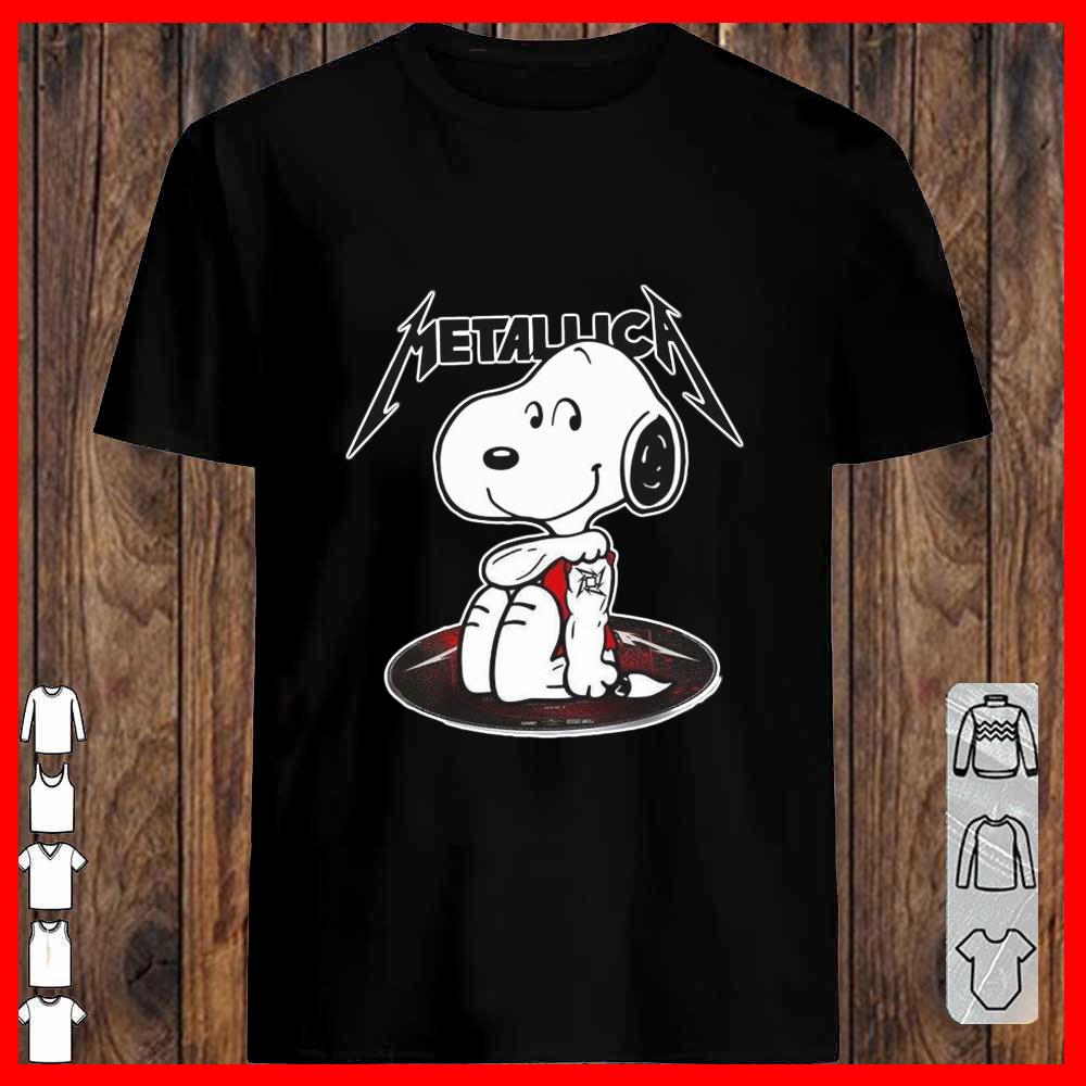 Metallica Snoopy Tatoo the hand T-shirt
