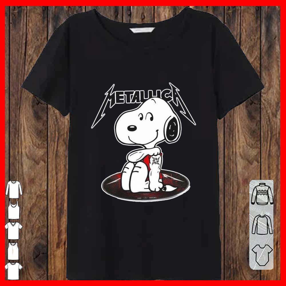 Metallica Snoopy Tatoo the hand Women-T-shirt