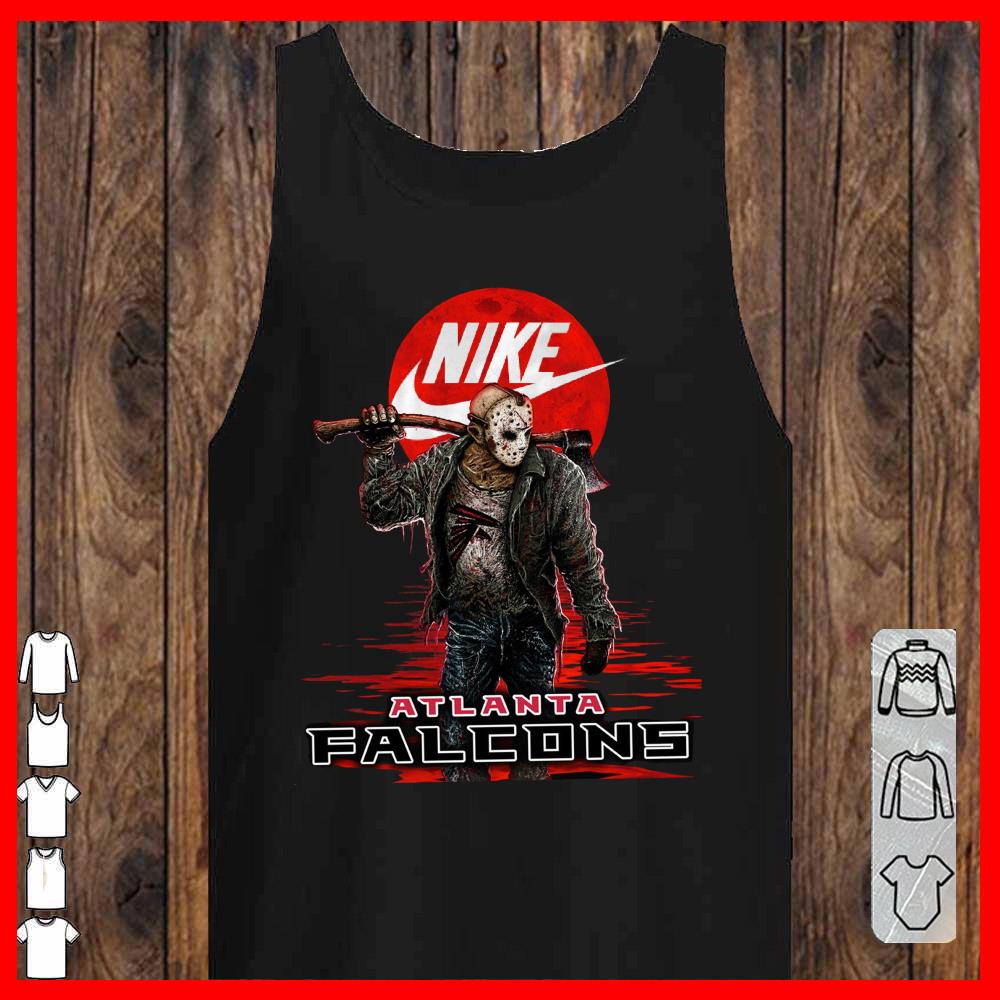 Nike Logo Mashup Atlanta Falcons Jason Voorhees Horror Movies Shirt
