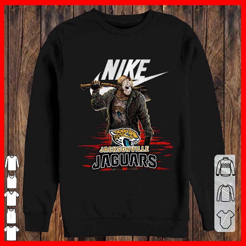 Nike Logo Mashup Jacksonville JaGuars Jason Voorhees Shirt