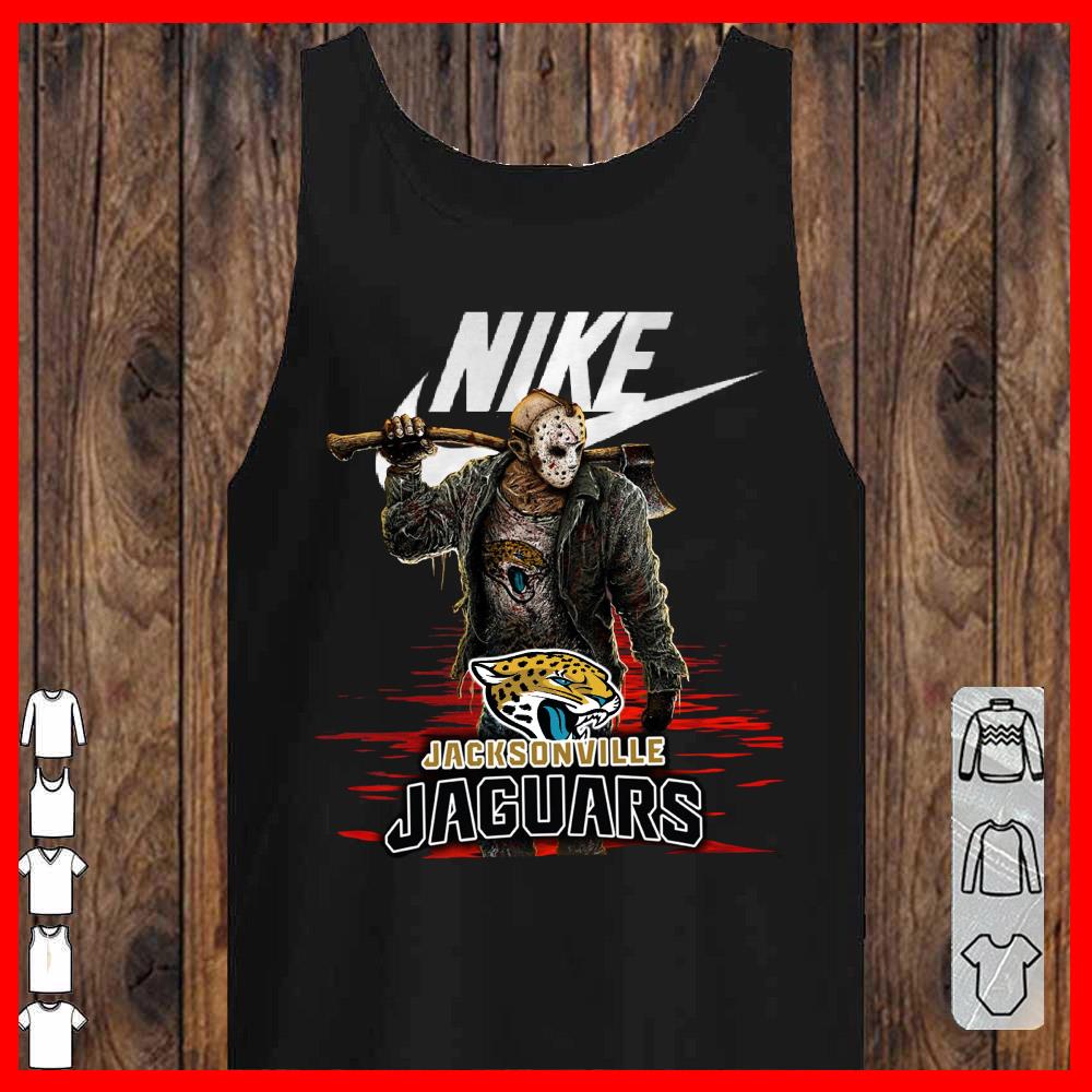 Nike Logo Mashup Jacksonville JaGuars Jason Voorhees Shirt