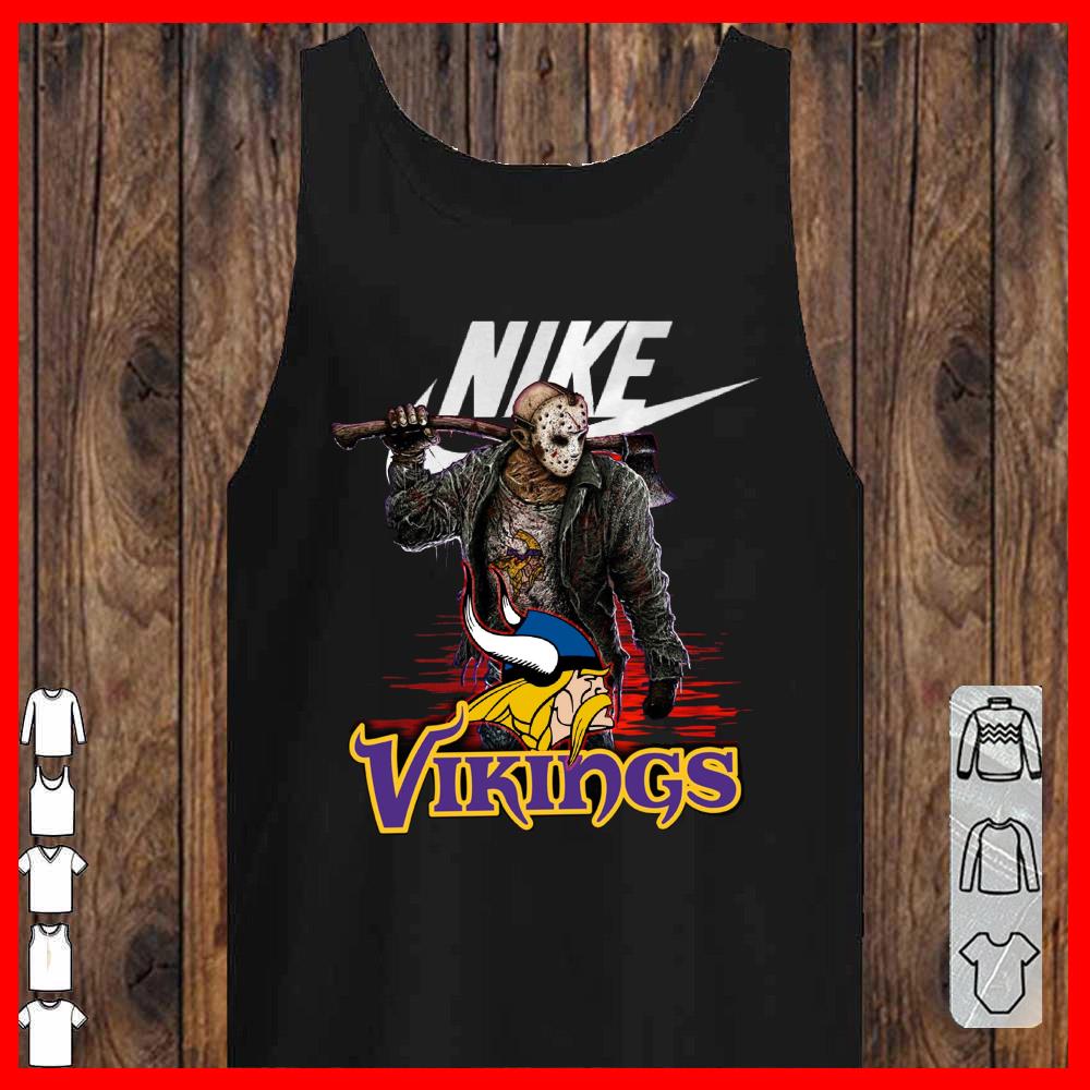 Nike Logo Mashup Jason Voorhees Horror Movies Shirt