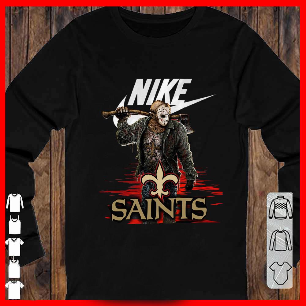 Nike Logo Mashup Vikings Jason Voorhees Horror Movies Shirt, Jason Voorhees Vikings Longsleeve
