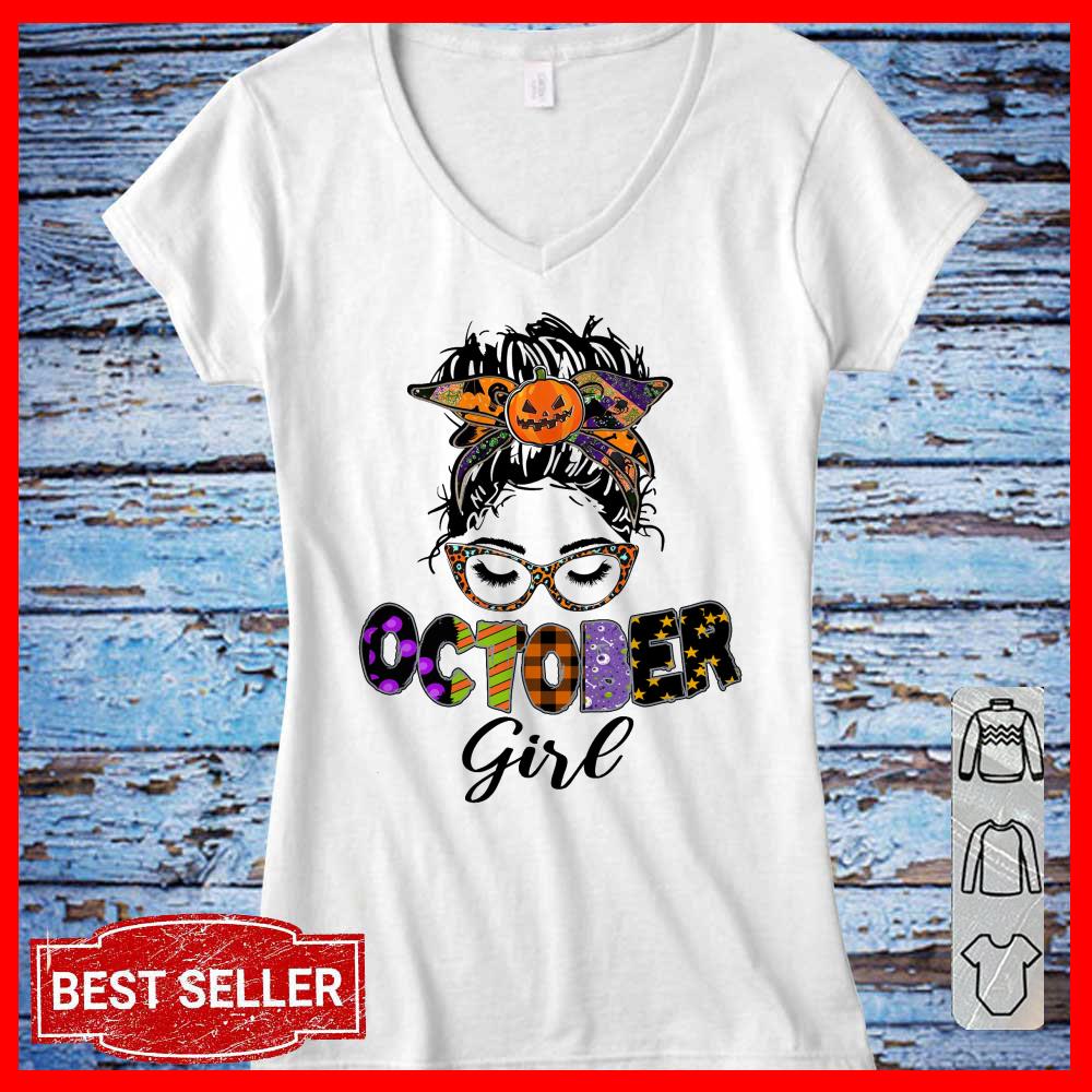 October Girl Pumkin halloween shirt, October Girl shirt
