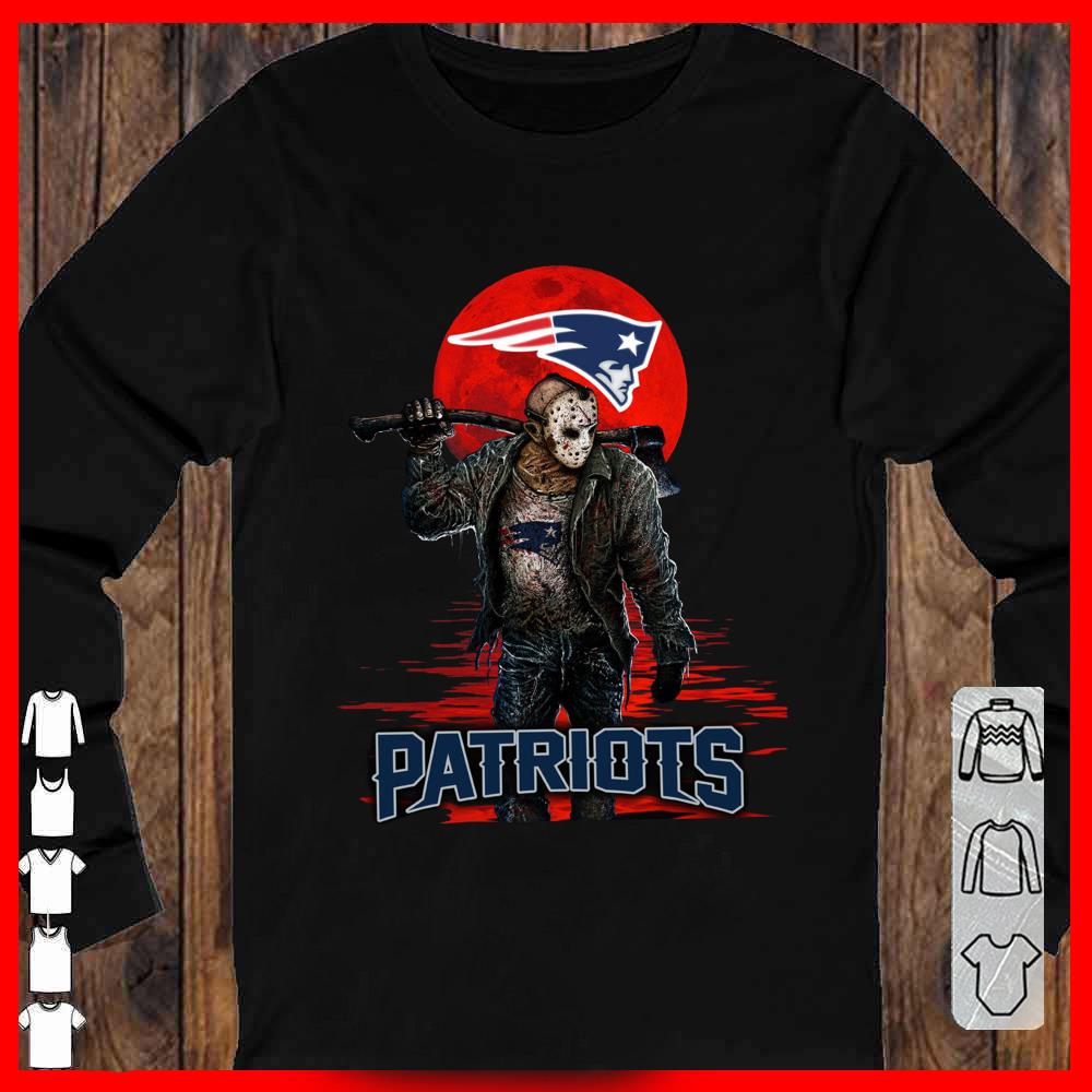 Patriots Mashup Jason Voorhees Horror Movies Shirt, Jason Voorhees Patriots Longsleeve