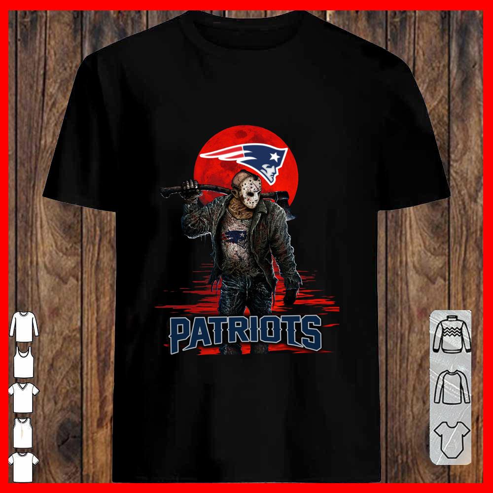 Patriots Mashup Jason Voorhees Horror Movies Shirt, Jason Voorhees Patriots T-shirt