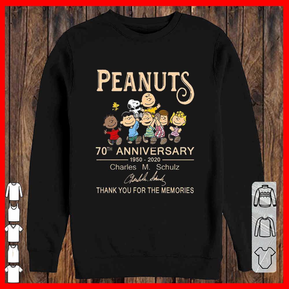 Peanuts Snoopy 70th Anniversary 1950 2020 Charles M Schulz Thank For The Sweatshirt