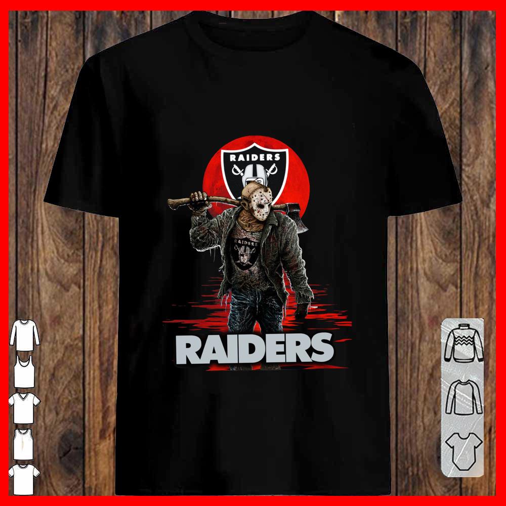 Raiders Mashup Jason Voorhees Horror Movies Shirt, Jason Voorhees Raiders Shirt