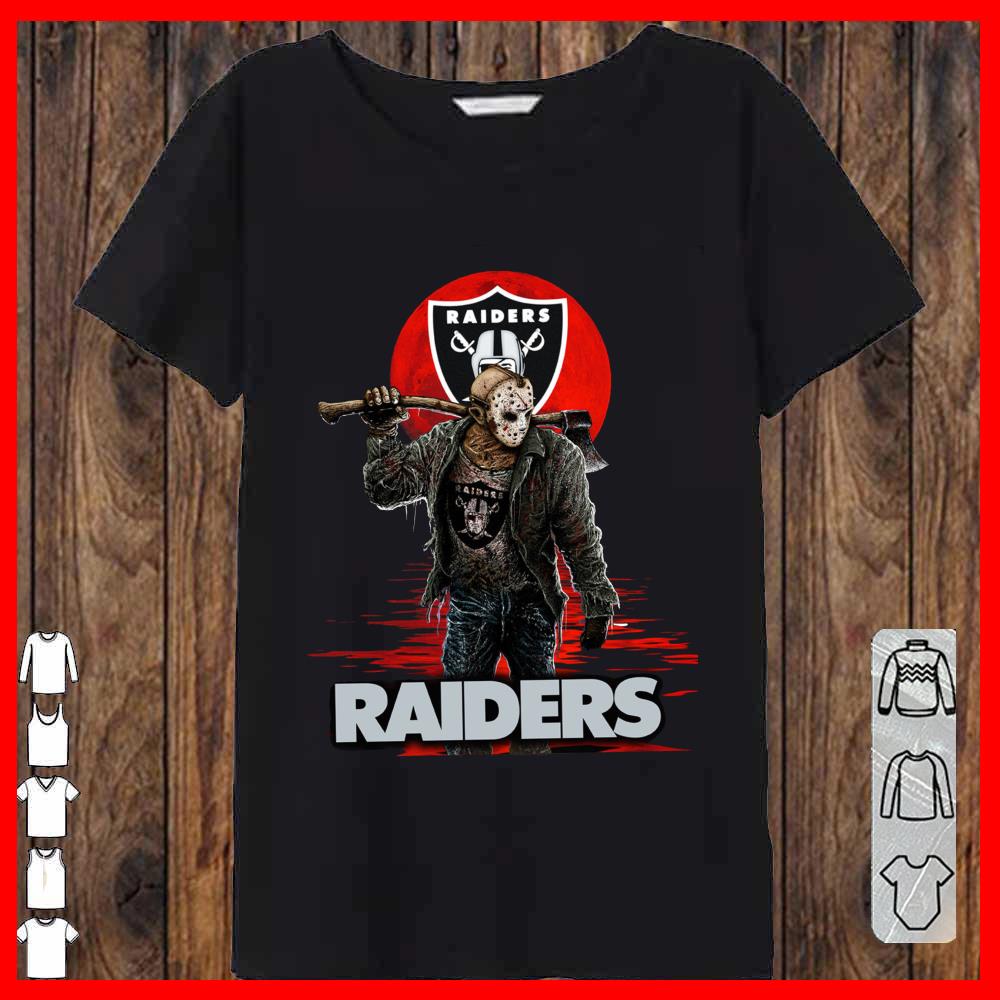 Raiders Mashup Jason Voorhees Horror Movies Shirt, Jason Voorhees Raiders Shirt