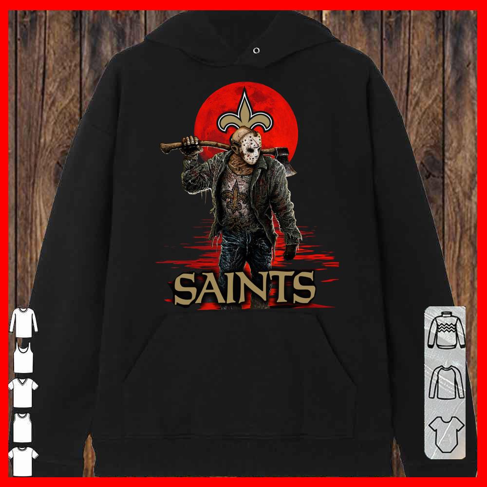 Saints Mashup Jason Voorhees Horror Movies Shirt, Jason Voorhees Saints Hoodies