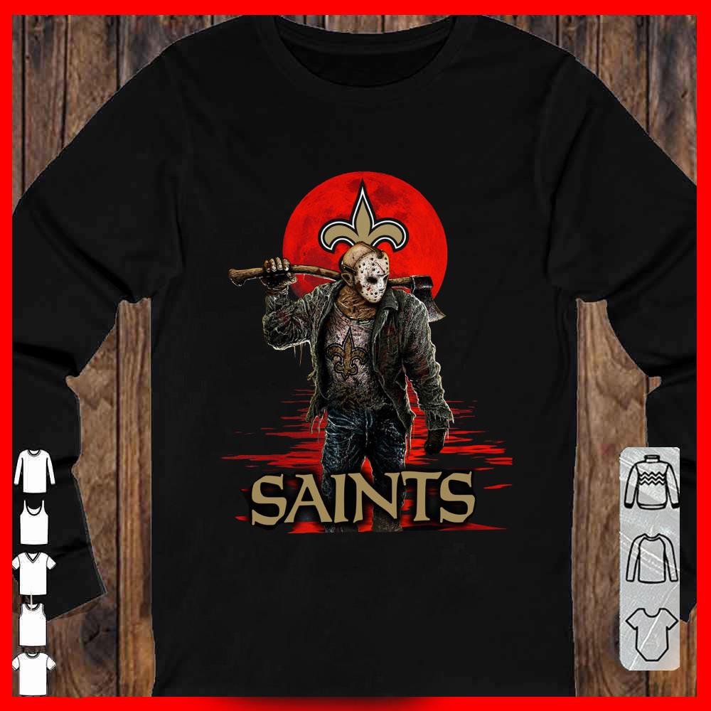 Saints Mashup Jason Voorhees Horror Movies Shirt, Jason Voorhees Saints Hoodies