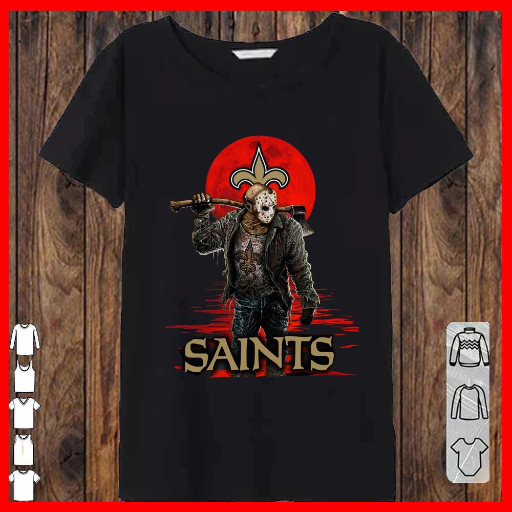 Saints Mashup Jason Voorhees Horror Movies Shirt, Jason Voorhees Saints Women-T-shirt