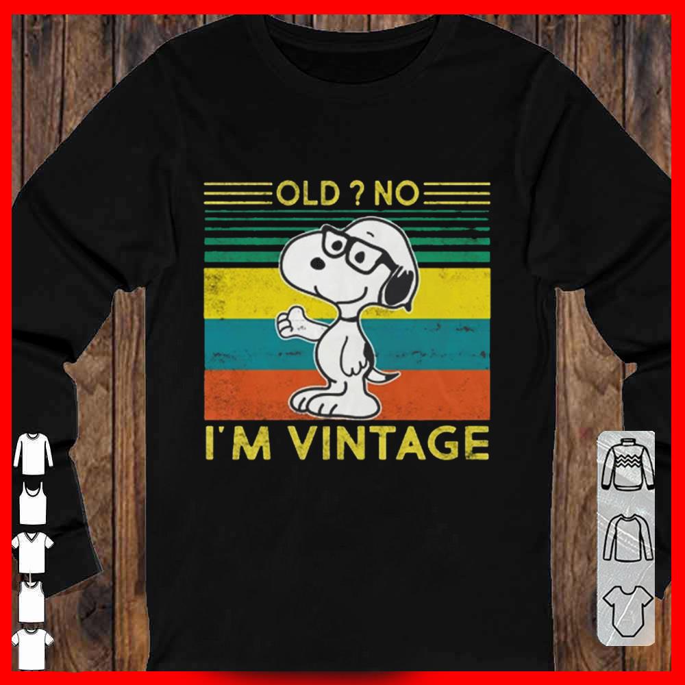 Snoopy Old No I'm Vintage Longsleeve