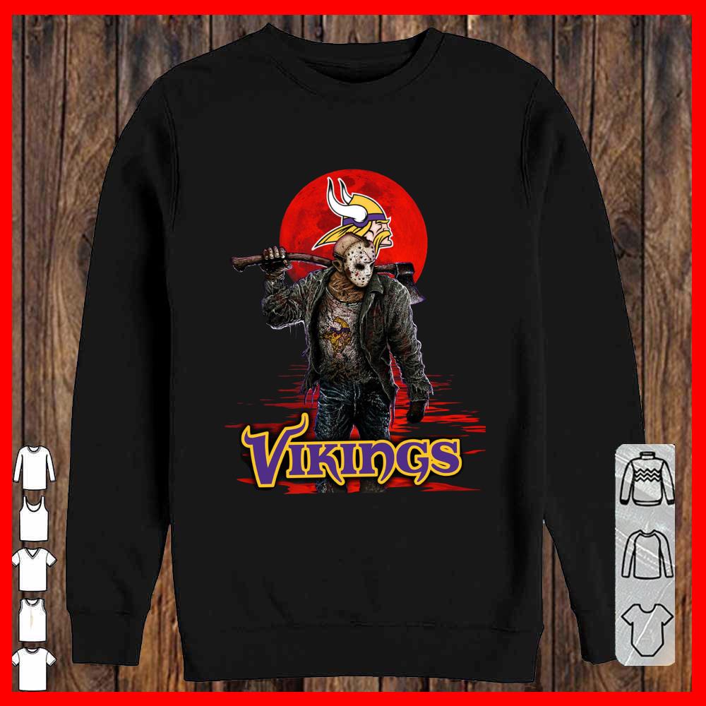 Vikings Mashup Jason Voorhees Horror Movies Shirt, Jason Voorhees Vikings Shirt