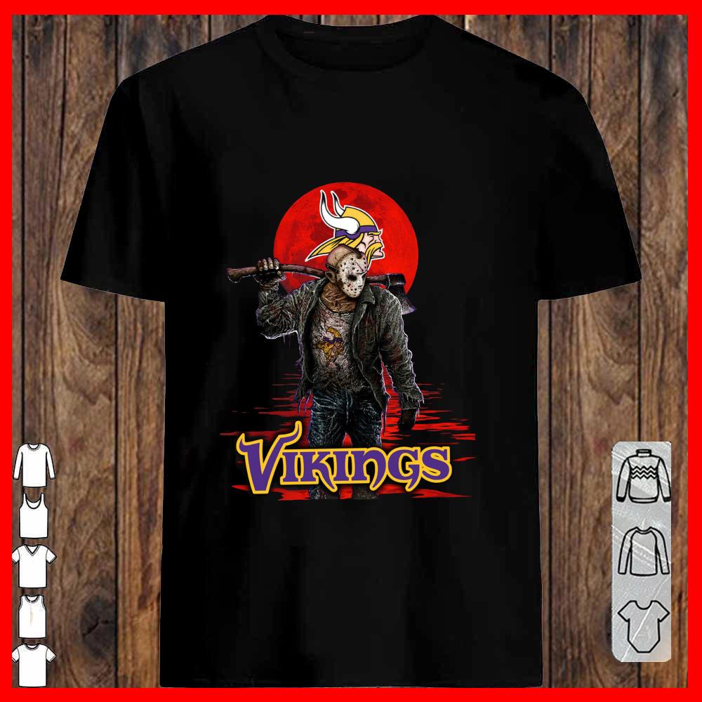Vikings Mashup Jason Voorhees Horror Movies Shirt, Jason Voorhees Vikings Shirt