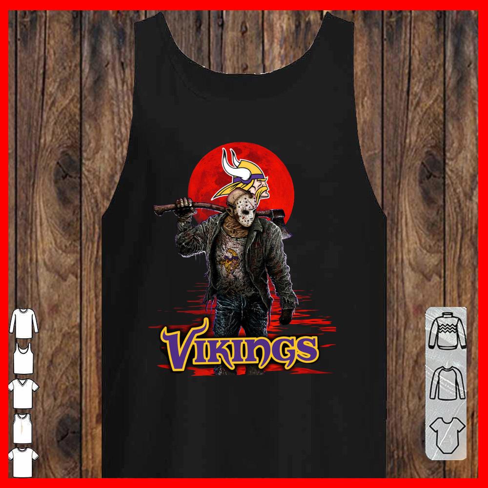 Vikings Mashup Jason Voorhees Horror Movies Shirt, Jason Voorhees Vikings Shirt