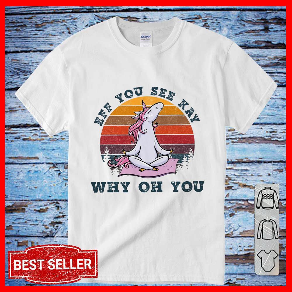Vintage Unicorn Yoga Eff You See Kay Why Oh You Long Sleeve Shirt