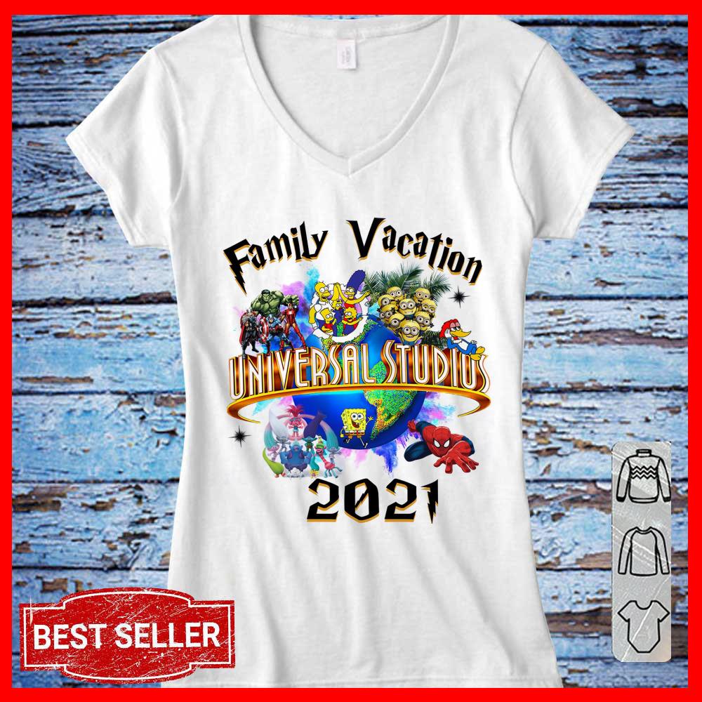 Universal Studios Family Vacation 2021 Shirt, Avenger Minion Spider man Women TShirt