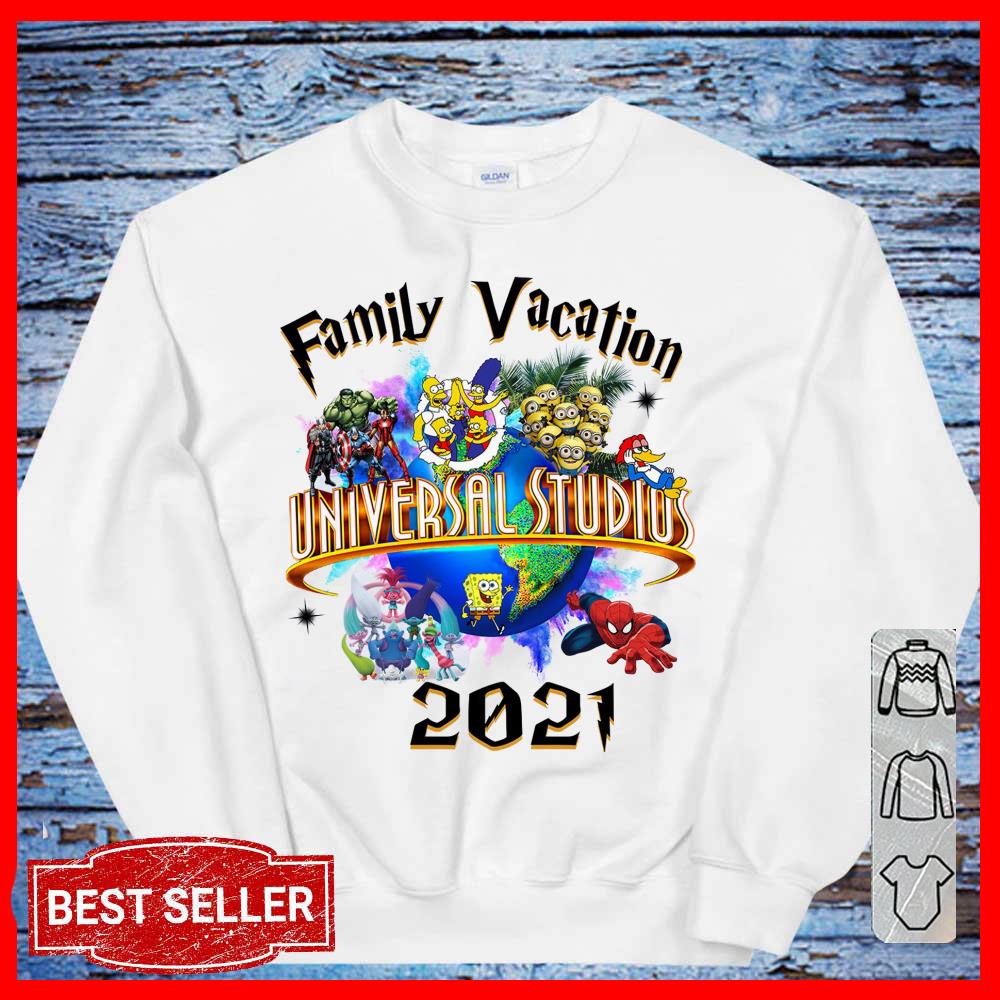 Universal Studios Family Vacation 2021 Shirt, Avenger Minion Spider man sweatShirt