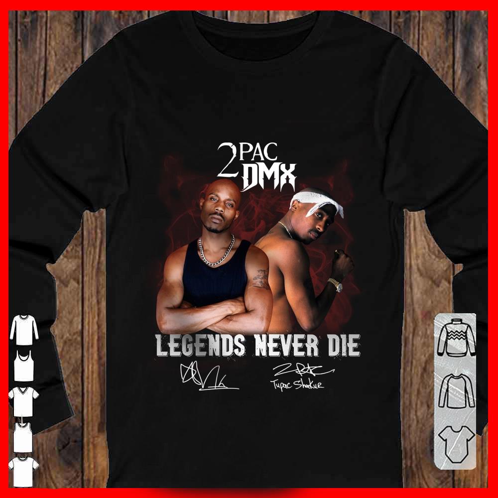 2PAC DMX Lengends Never die Shirt, Tupac Shkue signature shirt, DMX legends shirt