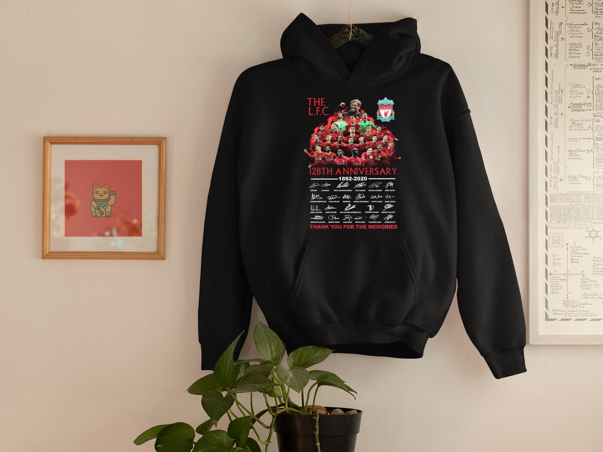 The LFC128th Anniversary 1892 2020 Thank You For The Memories Signatures hoodie