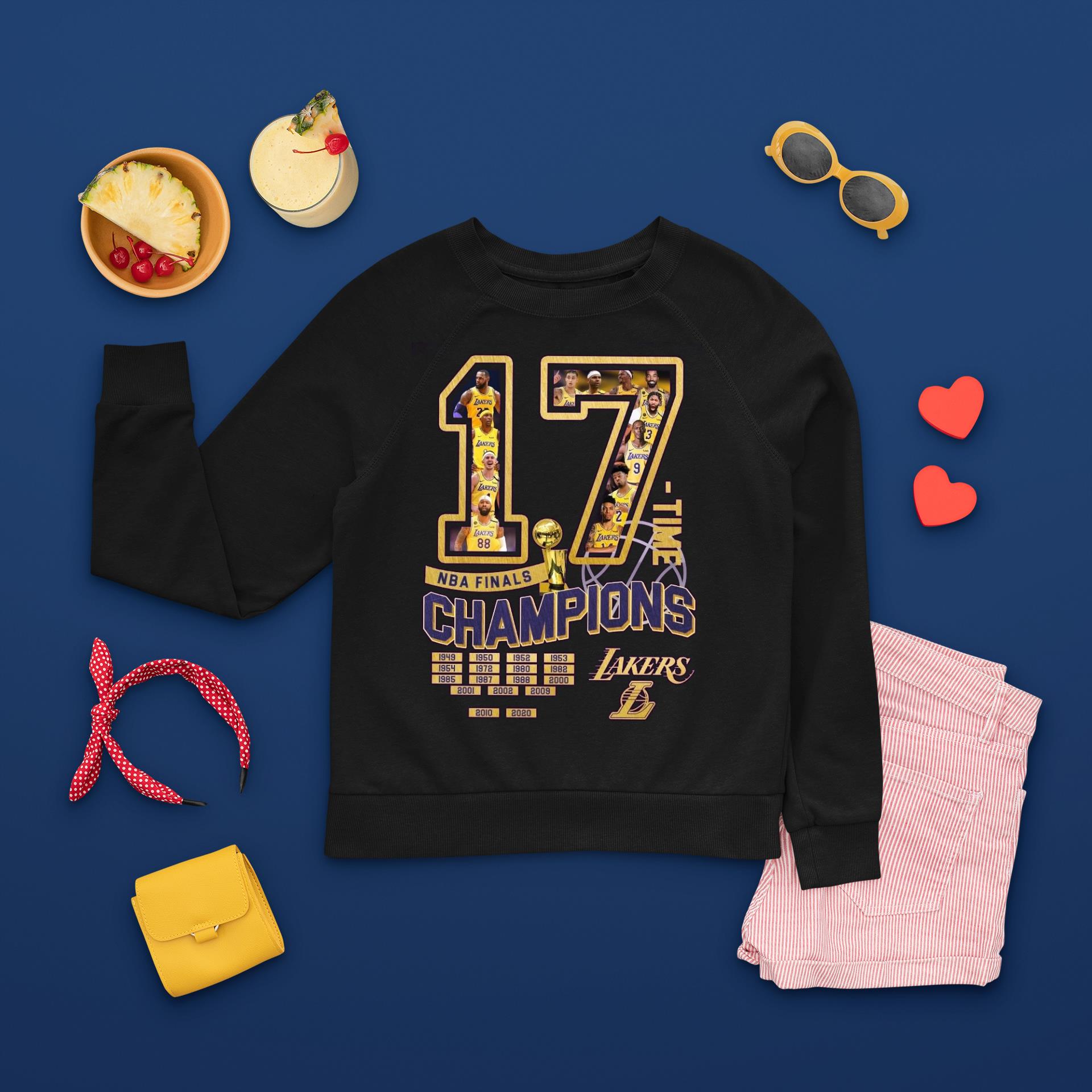 17 Time Nba Finals Champions Lakers sweatshirt