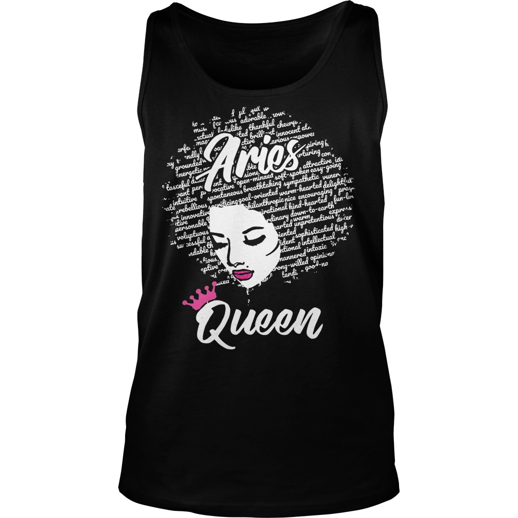 Aries Zodiac Birthday Gift Aries Queen Shirt 6 Aries Zodiac Birthday Gift Aries Queen Tanktop