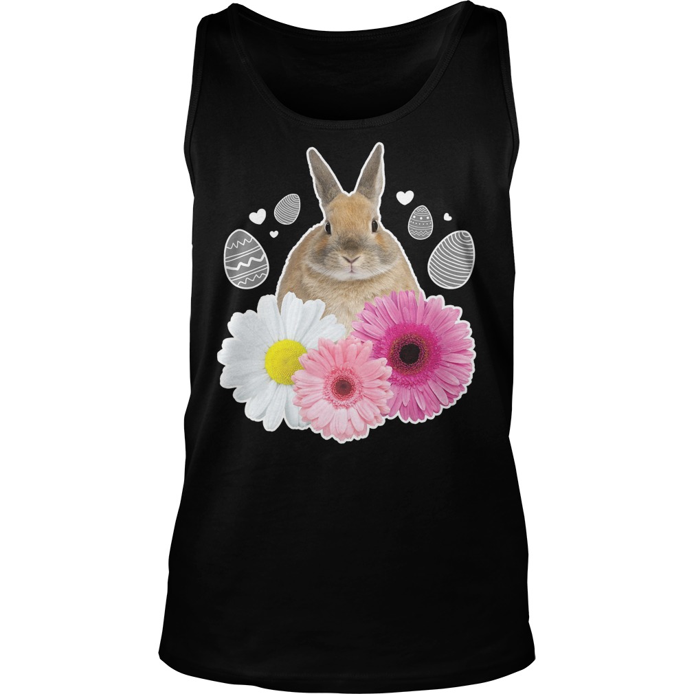 Easter Real Bunny And Flowers Graphic Shirt 7 Easter Real Bunny And Flowers Graphic Tanktop