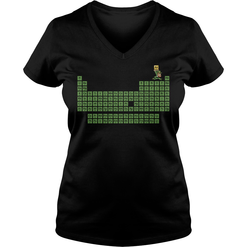 Leprechaun Irish and Periodic Table St Patrick Day Shirt 5 Leprechaun Irish And Periodic Table St Patrick Day V Neck