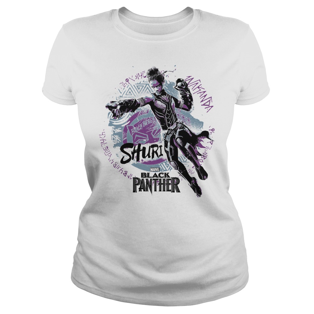 Marvel Black Panther Movie Shuri Graffiti Graphic Shirt 7 Marvel Black Panther Movie Shuri Graffiti Graphic Shirt Ladies Tee