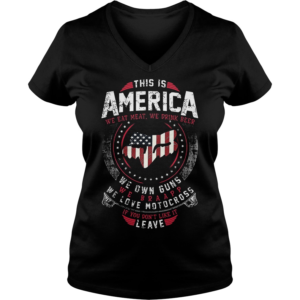 This Is America We Own Guns We Love Motocross Shirt 5 This Is America We Own Guns We Love Motocross V Neck