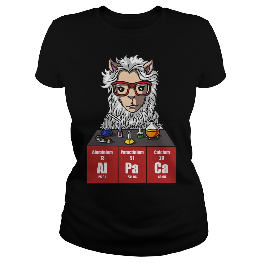Chemistry Alpaca Cute Llama Science Teacher Shirt 6 Chemistry Alpaca Cute Llama Science Teacher Ladies Tee