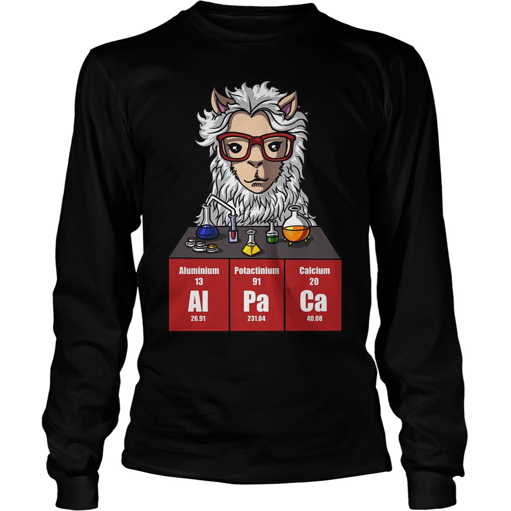 Chemistry Alpaca Cute Llama Science Teacher Shirt 4 Chemistry Alpaca Cute Llama Science Teacher Longsleeve