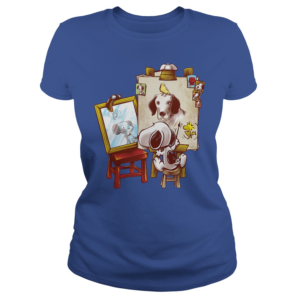 Look At Snoopy In The Mirror Shirt 7 Look At Snoopy In The Mirror Ladies