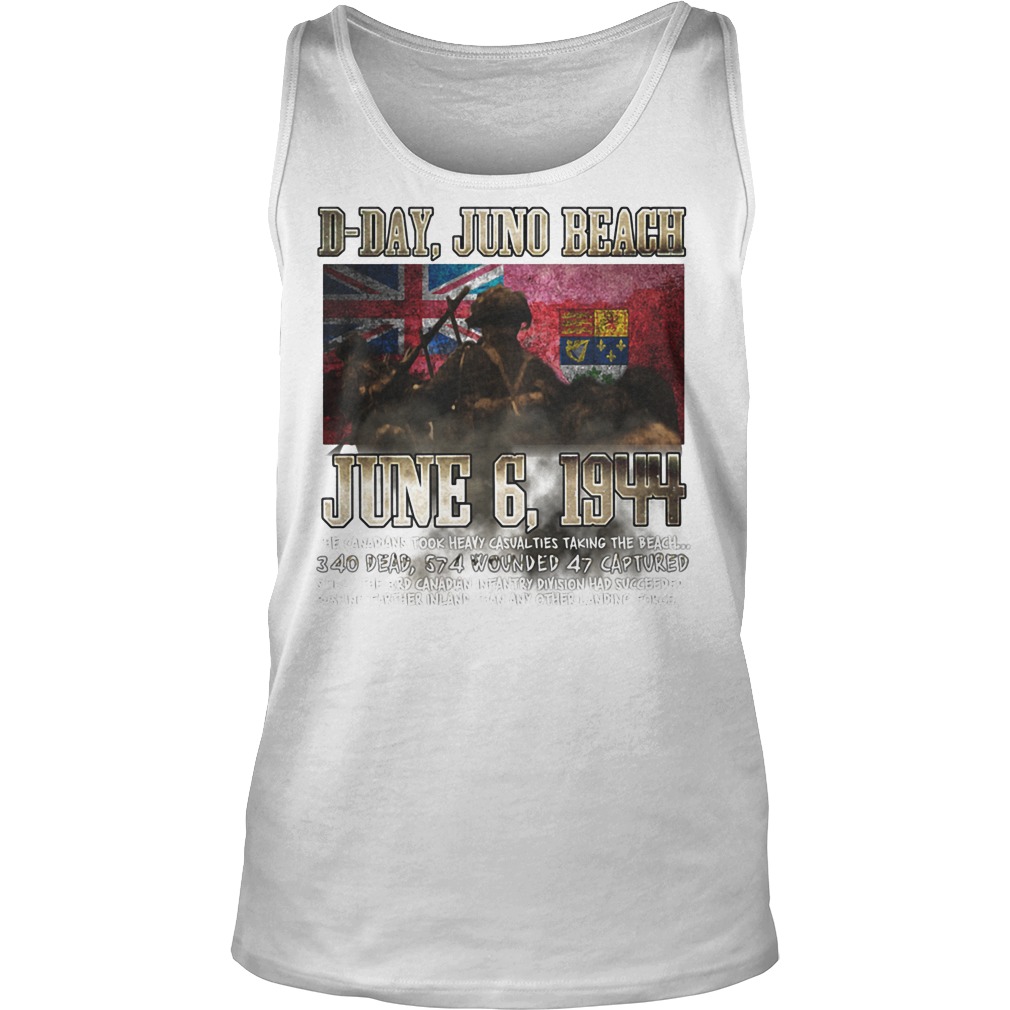 D Day Juno Beach June 6, 1944 T-Shirt 6 D Day Juno Beach June 6, 1944 Tanktop