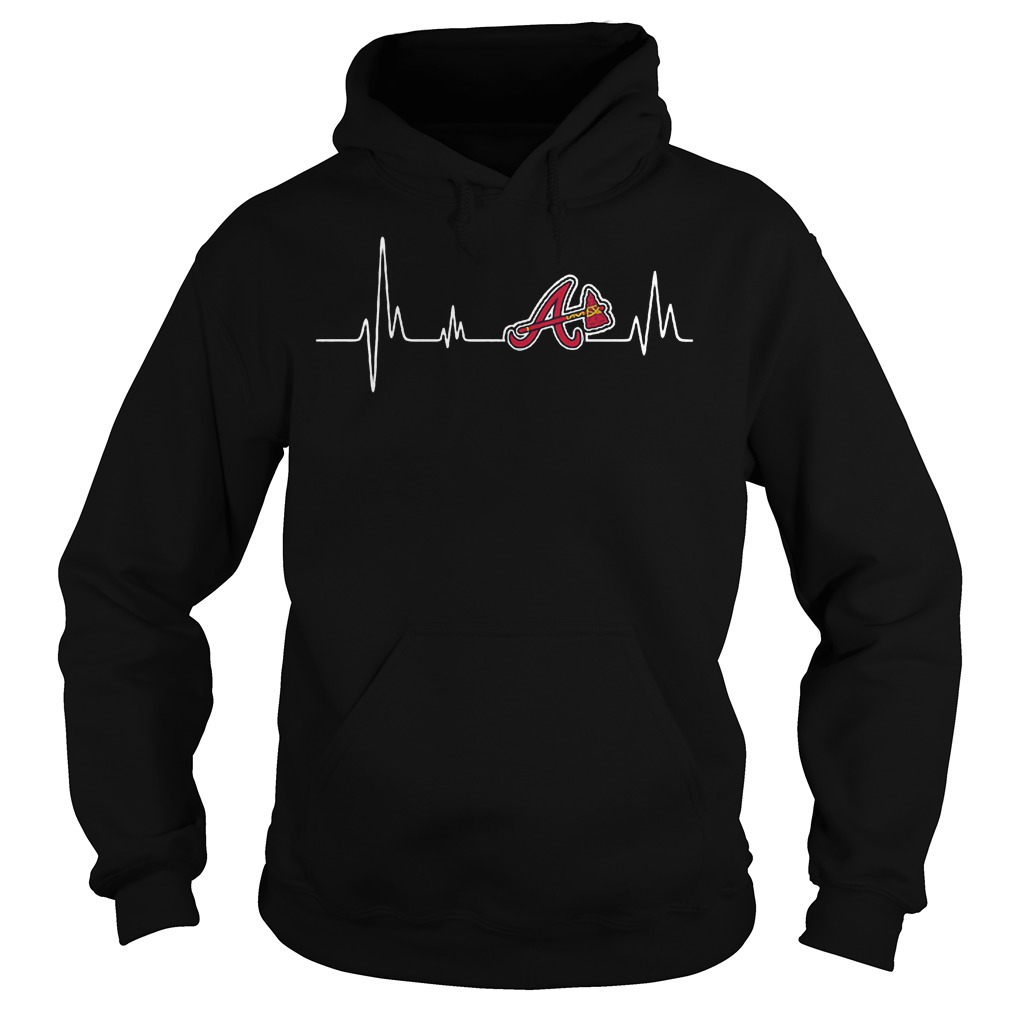 Atlanta Braves Heartbeat T-Shirt 2 Atlanta Braves Heartbeat T-Shirt Hoodie