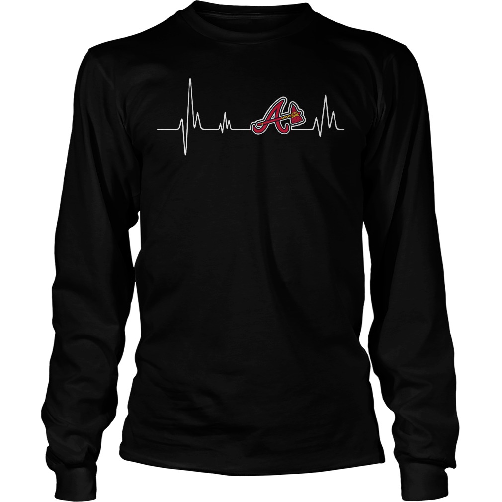 Atlanta Braves Heartbeat T-Shirt 3 Atlanta Braves Heartbeat T-Shirt Unisex Longsleeve Tee