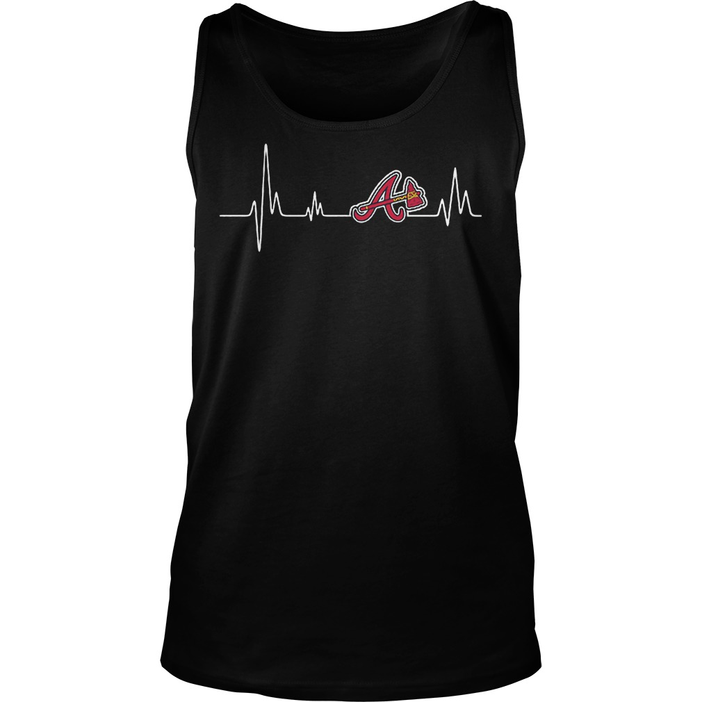 Atlanta Braves Heartbeat T-Shirt 5 Atlanta Braves Heartbeat T-Shirt Unisex Tank Top