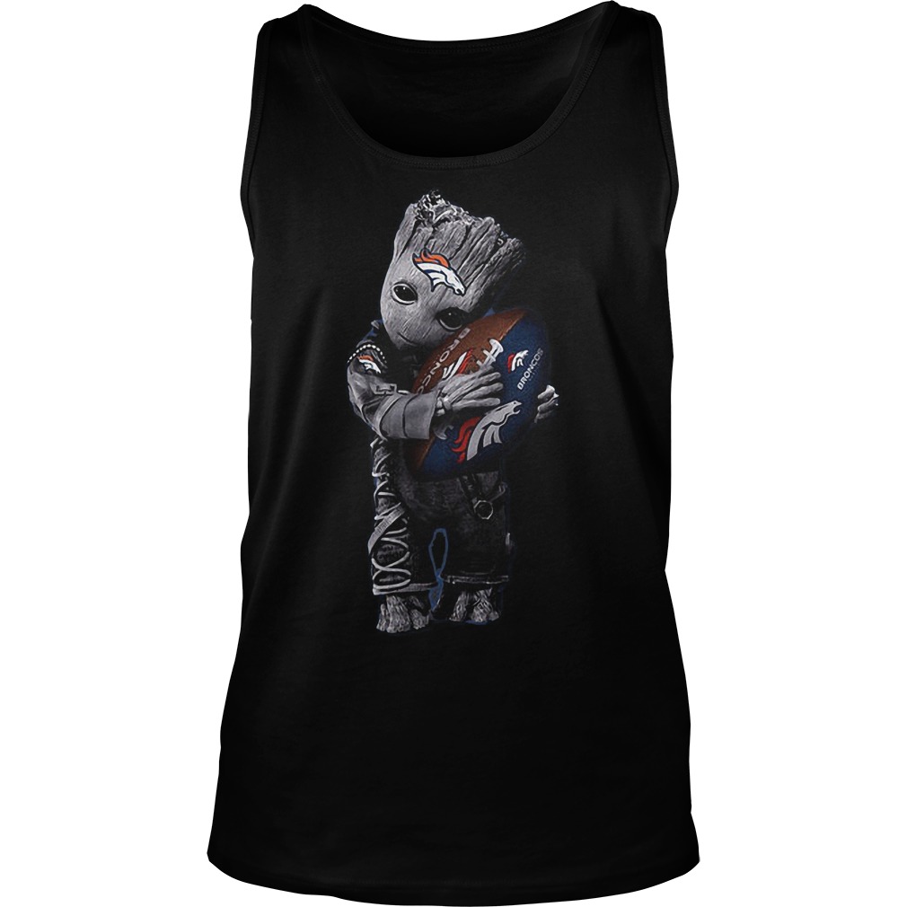 Baby Groot Hug Denver Broncos Football NFL T-Shirt 5 Baby Groot Hug Denver Broncos Football NFL T-Shirt Unisex Tank Top